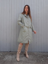 Charger l'image dans la galerie, Trench-Coat vintage Clémence - Vert d'eau. Taille M, 38, 40