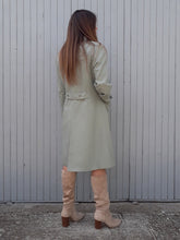 Charger l'image dans la galerie, Trench-Coat vintage Clémence - Vert d'eau. Taille M, 38, 40