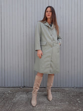 Charger l'image dans la galerie, Trench-Coat vintage Clémence - Vert d'eau. Taille M, 38, 40