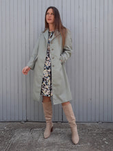 Charger l'image dans la galerie, Trench-Coat vintage Clémence - Vert d'eau. Taille M, 38, 40