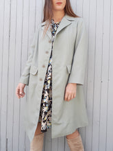 Charger l'image dans la galerie, Trench-Coat vintage Clémence - Vert d'eau. Taille M, 38, 40