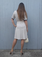Charger l'image dans la galerie, Robe vintage Emma - A plis et pois. Taille S, 36, 38