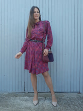 Charger l'image dans la galerie, Robe vintage Charlie - En soie fuchsia. Taille S, 36, 38