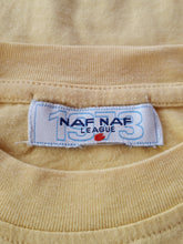 Charger l'image dans la galerie, Tee-shirt vintage Prudence - Naf Naf. Coton jaune. Taille M, 38, 40