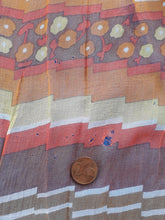 Charger l'image dans la galerie, Robe vintage Agathe - Imprimé géométrique orange. Taille S, 36, 38