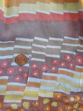 Charger l'image dans la galerie, Robe vintage Agathe - Imprimé géométrique orange. Taille S, 36, 38