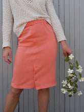 Charger l'image dans la galerie, Jupe vintage Virginie - Rose bonbon à boutons. Taille S ou 36, 38