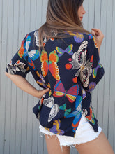 Charger l'image dans la galerie, Blouse vintage Léna - 100 % soie. Taille XL, 42, 44. Fabriqué en France