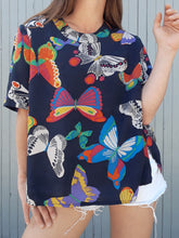 Charger l'image dans la galerie, Blouse vintage Léna - 100 % soie. Taille XL, 42, 44. Fabriqué en France
