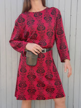 Charger l'image dans la galerie, Robe vintage Alycia - Imprimé cœurs. Taille L, 40, 42