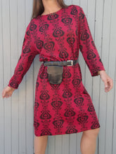 Charger l'image dans la galerie, Robe vintage Alycia - Imprimé cœurs. Taille L, 40, 42