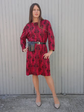 Charger l'image dans la galerie, Robe vintage Alycia - Imprimé cœurs. Taille L, 40, 42