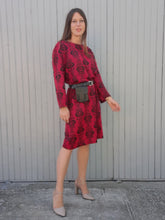 Charger l'image dans la galerie, Robe vintage Alycia - Imprimé cœurs. Taille L, 40, 42