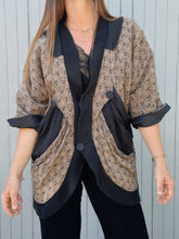 Charger l'image dans la galerie, Veste vintage Diana - Poches plissées et imprimé floral. Taille L, 40, 42