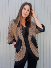 Charger l'image dans la galerie, Veste vintage Diana - Poches plissées et imprimé floral. Taille L, 40, 42