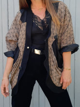 Charger l'image dans la galerie, Veste vintage Diana - Poches plissées et imprimé floral. Taille L, 40, 42