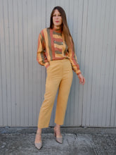 Charger l'image dans la galerie, Pantalon vintage Soline - Moutarde. Taille M, 38, 40. Fabriqué en France