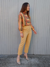 Charger l'image dans la galerie, Pantalon vintage Soline - Moutarde. Taille M, 38, 40. Fabriqué en France