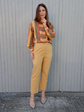 Charger l'image dans la galerie, Pantalon vintage Soline - Moutarde. Taille M, 38, 40. Fabriqué en France