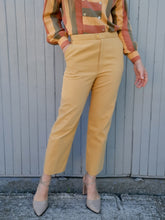 Charger l'image dans la galerie, Pantalon vintage Soline - Moutarde. Taille M, 38, 40. Fabriqué en France