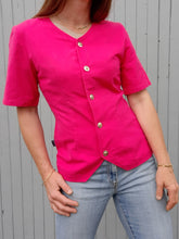 Charger l'image dans la galerie, Blazer vintage Cécilia - Fuschia. Taille S, 36, 38. Fabriqué en France.