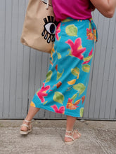 Charger l'image dans la galerie, Jupe portefeuille vintage Salima - Imprimé floral. Taille M ou 36, 38, 40
