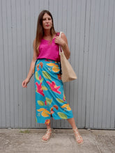 Charger l'image dans la galerie, Jupe portefeuille vintage Salima - Imprimé floral. Taille M ou 36, 38, 40