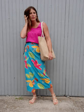 Charger l'image dans la galerie, Jupe portefeuille vintage Salima - Imprimé floral. Taille M ou 36, 38, 40