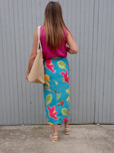 Charger l'image dans la galerie, Jupe portefeuille vintage Salima - Imprimé floral. Taille M ou 36, 38, 40