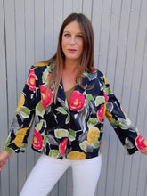Charger l'image dans la galerie, Blazer vintage Sally - Imprimé floral. Taille L ou 40, 42. Rohmer