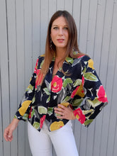 Charger l'image dans la galerie, Blazer vintage Sally - Imprimé floral. Taille L ou 40, 42. Rohmer