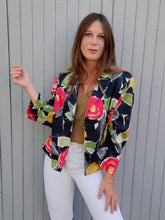 Charger l'image dans la galerie, Blazer vintage Sally - Imprimé floral. Taille L ou 40, 42. Rohmer