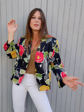 Charger l'image dans la galerie, Blazer vintage Sally - Imprimé floral. Taille L ou 40, 42. Rohmer