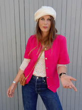 Charger l'image dans la galerie, Blazer vintage Cécilia - Fuschia. Taille S, 36, 38. Fabriqué en France.