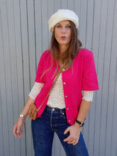 Charger l'image dans la galerie, Blazer vintage Cécilia - Fuschia. Taille S, 36, 38. Fabriqué en France.