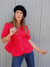 Charger l'image dans la galerie, Blazer vintage Billy - Rouge. Taille S ou 36, 38. Made in France