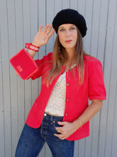 Charger l'image dans la galerie, Blazer vintage Billy - Rouge. Taille S ou 36, 38. Made in France