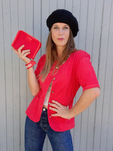 Charger l'image dans la galerie, Blazer vintage Billy - Rouge. Taille S ou 36, 38. Made in France