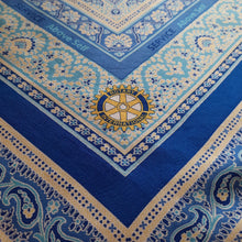 Charger l'image dans la galerie, Foulard vintage Coralie - Rotary International. 84 x 88