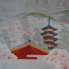 Charger l'image dans la galerie, Foulard vintage Lÿnn - Japonais en soie. 77 x 77