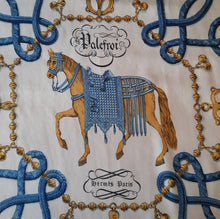 Charger l'image dans la galerie, Carré vintage Hermès Eléonore - 82 x 82 - "Palefroi" Françoise De La Perrière. 1966.