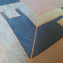 Charger l'image dans la galerie, Foulard vintage Mélia - Love - Bleu 73 x 73