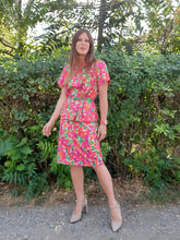 Charger l'image dans la galerie, Ensemble vintage Hortense - Jupe et veste fleuries. Taille M, 38, 40. Marcelle Griffon.