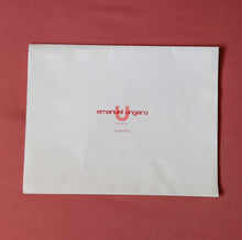 Charger l'image dans la galerie, Echarpe vintage Louise - Emanuel Ungaro. Mohair & soie. Beige à feuillage. 126 x 30 cm.