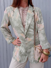 Charger l'image dans la galerie, Veste mi-saison vintage Coralie - Feuillage. Taille L, 40, 42. Made in France
