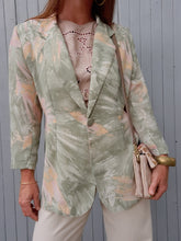 Charger l'image dans la galerie, Veste mi-saison vintage Coralie - Feuillage. Taille L, 40, 42. Made in France