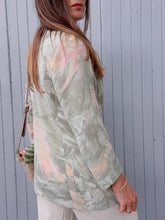 Charger l'image dans la galerie, Veste mi-saison vintage Coralie - Feuillage. Taille L, 40, 42. Made in France