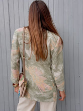 Charger l'image dans la galerie, Veste mi-saison vintage Coralie - Feuillage. Taille L, 40, 42. Made in France