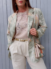 Charger l'image dans la galerie, Veste mi-saison vintage Coralie - Feuillage. Taille L, 40, 42. Made in France