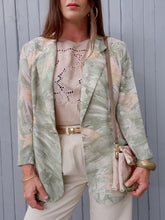 Charger l'image dans la galerie, Veste mi-saison vintage Coralie - Feuillage. Taille L, 40, 42. Made in France